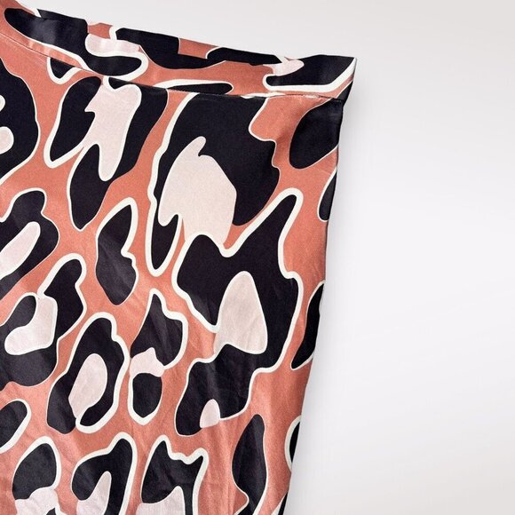 camilla & marc Animal Print Midi Skirt - Black, Pink, Cream - Picture 6 of 9